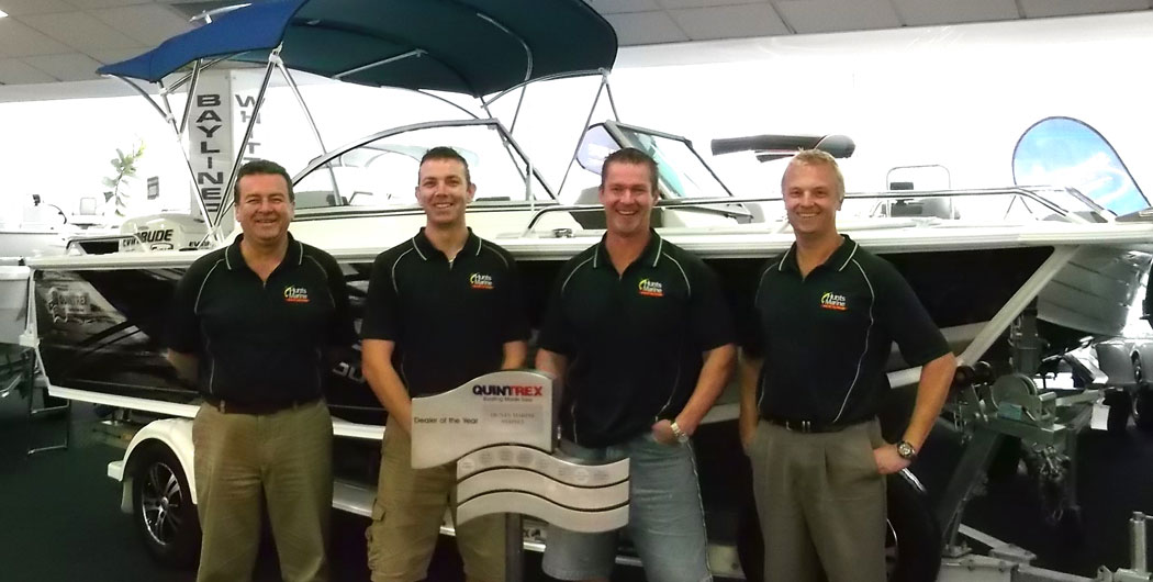 HUNTS MARINE AWARDED QUINTREX NATIONAL DEALER OF THE YEAR