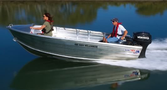 440 Dory With Vortex Outboard